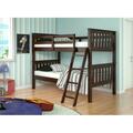 Pivot Direct Twin Size Mission Bunk Bed With Tilt Ladder - Dark Cappuccino PD_120_1CP_TT